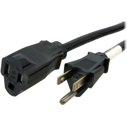 StarTech.com Rallonge d'alimentation de 3 m, NEMA5-15R vers NEMA5-15P, noir, 13 A, 125 V, 16 AWG, câble d'extension d'alimentation pour ordinateur PAC10110