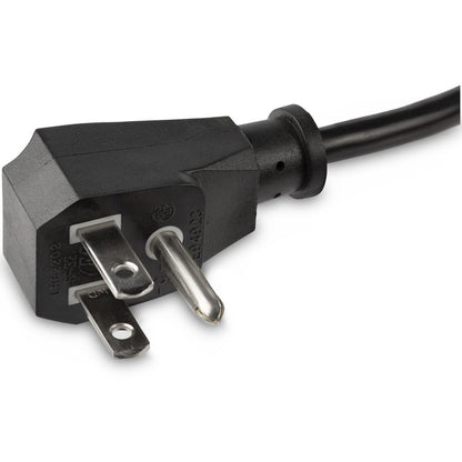 StarTech.com Câble d'extension d'alimentation plat NEMA 5-15P vers NEMA 5-15R, 10 A 125 V, 18 AWG, noir, 0,45 m, PACF10118IN