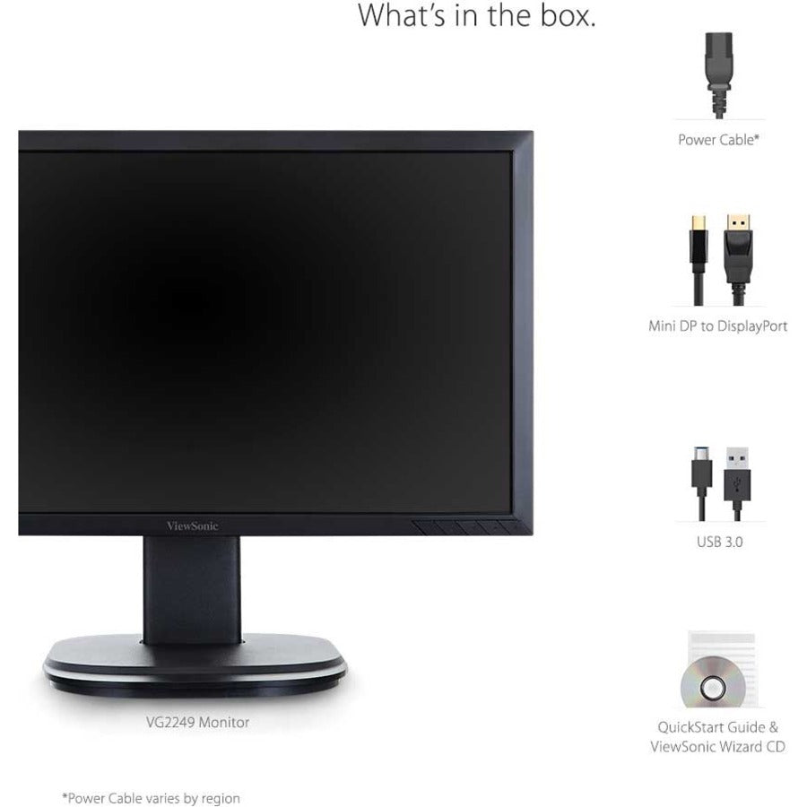 Moniteur LCD LED Full HD 22" ViewSonic VG2249 - 16:9 - Noir VG2249