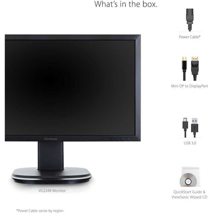 Moniteur LCD LED Full HD 22" ViewSonic VG2249 - 16:9 - Noir VG2249