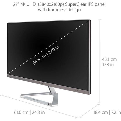 Écran Viewsonic 27", dalle IPS, résolution 3840 x 2160 VX2776-4K-MHD