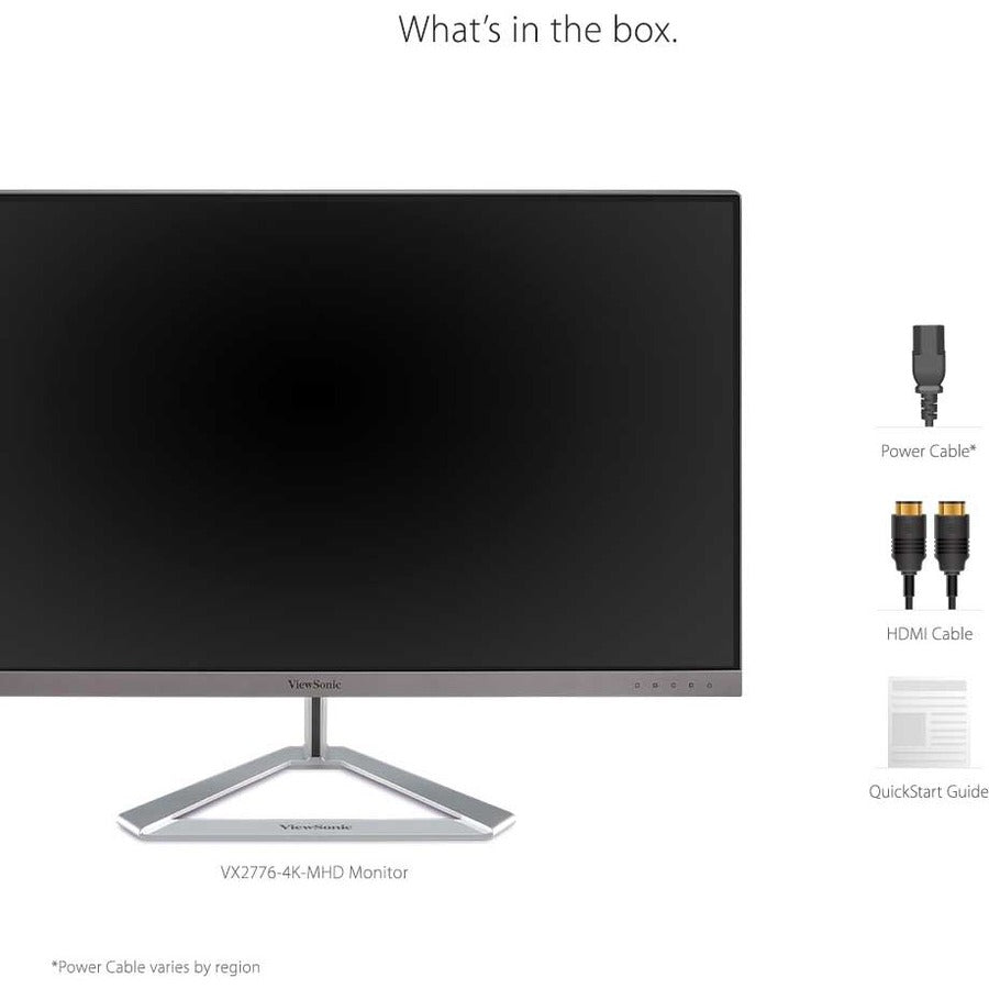 Écran Viewsonic 27", dalle IPS, résolution 3840 x 2160 VX2776-4K-MHD