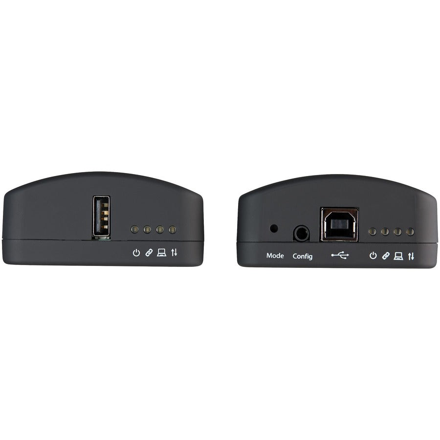StarTech.com Rallonge USB 2.0 sur câble RJ45 Cat5e ou Cat6 - Kit adaptateur d'extension USB 100 m avec ESD - Alimentation locale ou à distance USB2001EXT2PNA
