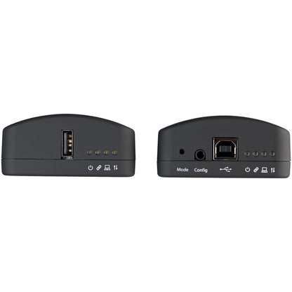 StarTech.com Rallonge USB 2.0 sur câble RJ45 Cat5e ou Cat6 - Kit adaptateur d'extension USB 100 m avec ESD - Alimentation locale ou à distance USB2001EXT2PNA