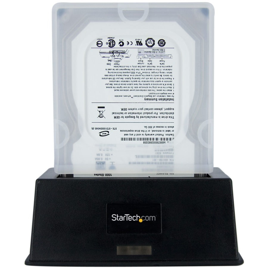 StarTech.com Housse de protection en silicone pour disque dur 3,5 pouces avec capuchon de connecteur HDDSLEV35