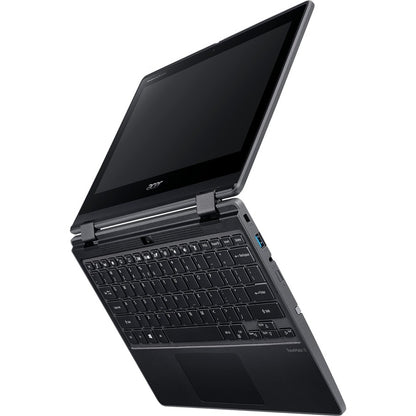Ordinateur portable 2 en 1 tactile Acer TravelMate Spin B3 B311R-31 TMB311R-31-C6M4 11,6" - HD - 1366 x 768 - Intel Celeron N4120 Quad-core (4 Core) 1,10 GHz - 4 Go de RAM - 128 Go de mémoire flash - Noir schiste NX.VN8AA.001