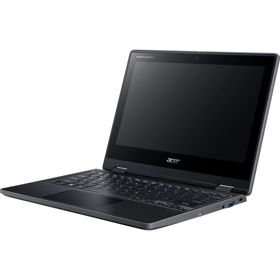 Ordinateur portable 2 en 1 tactile Acer TravelMate Spin B3 B311R-31 TMB311R-31-C6M4 11,6" - HD - 1366 x 768 - Intel Celeron N4120 Quad-core (4 Core) 1,10 GHz - 4 Go de RAM - 128 Go de mémoire flash - Noir schiste NX.VN8AA.001