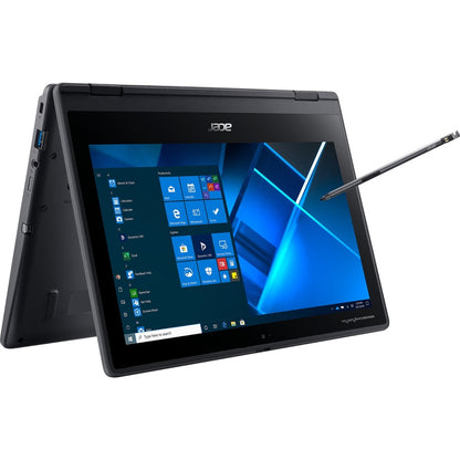 Ordinateur portable 2 en 1 tactile Acer TravelMate Spin B3 B311R-31 TMB311R-31-C6M4 11,6" - HD - 1366 x 768 - Intel Celeron N4120 Quad-core (4 Core) 1,10 GHz - 4 Go de RAM - 128 Go de mémoire flash - Noir schiste NX.VN8AA.001
