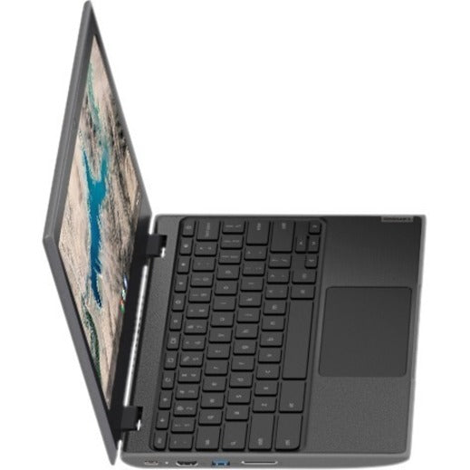 Lenovo 100e Chromebook 2e génération 82CD0004CF Chromebook 11,6" - HD - 1366 x 768 - AMD A-Series A4-9120C Dual-core (2 cœurs) 1,60 GHz - 4 Go de RAM totale - 32 Go de mémoire flash - Noir, Gris 82CD0004CF