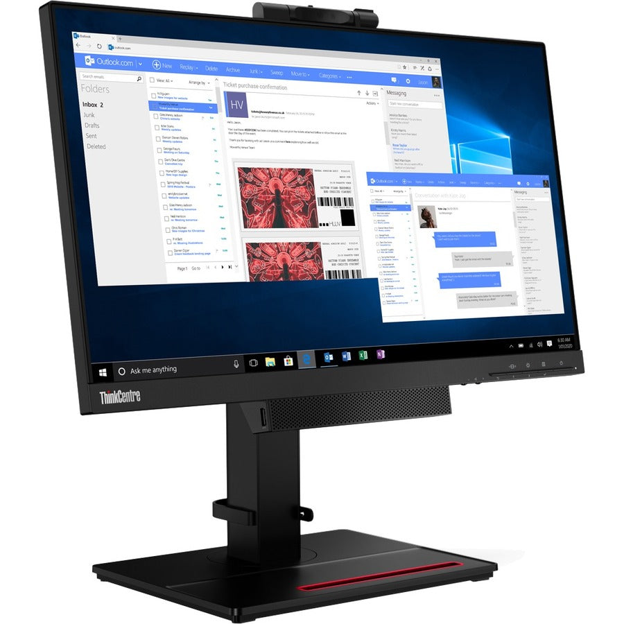Écran LCD Lenovo ThinkCentre Tiny-In-One 24 Gen 4 23,8" Full HD WLED - 16:9 - Noir 11GDPAR1US