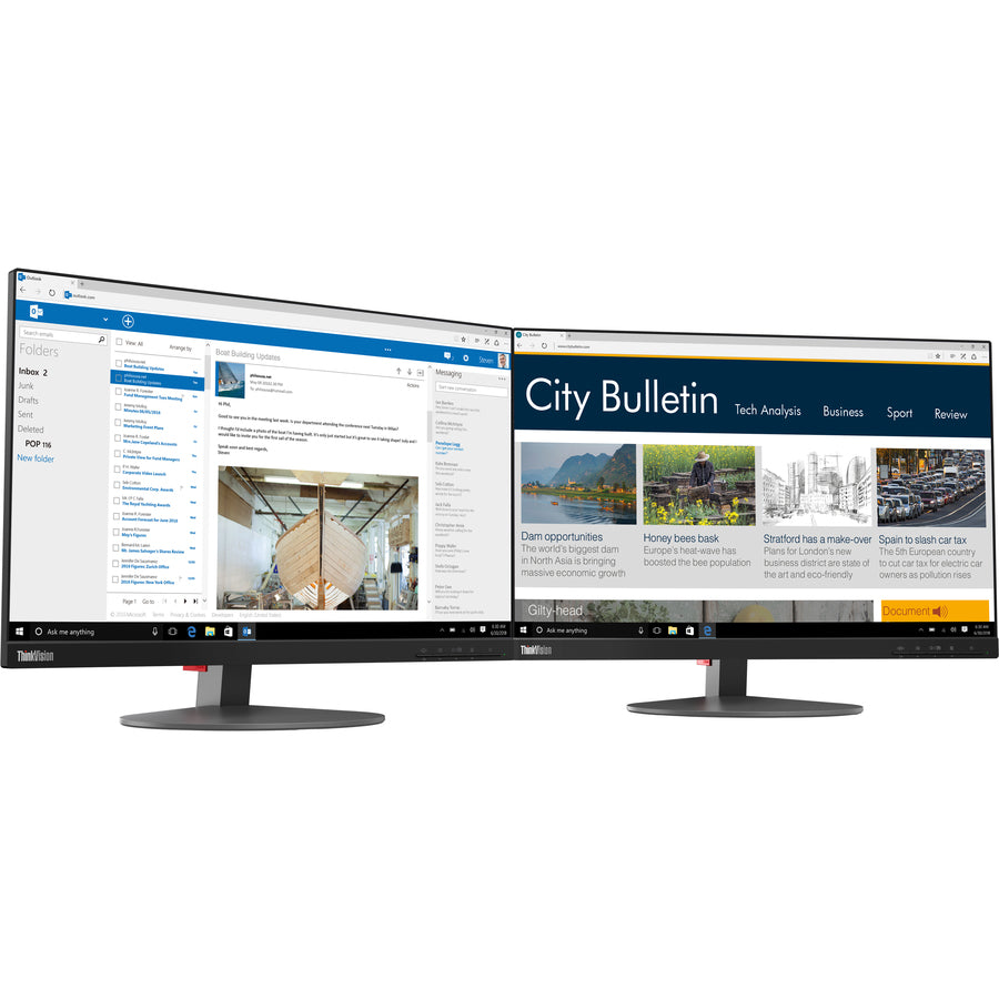 Lenovo ThinkVision T23d 22.5" WUXGA WLED LCD Monitor - 16:10 - Black 61C3MAR6US