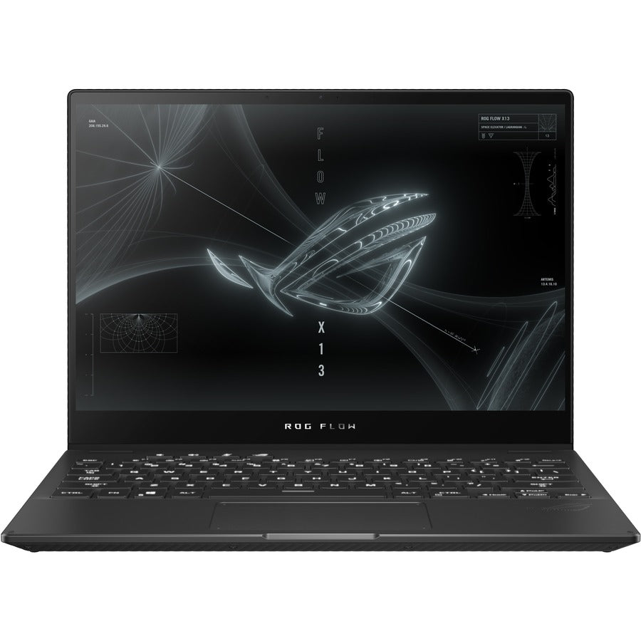 Ordinateur portable de jeu tactile Asus ROG Flow X13 GV301 GV301QH-XS98-B 13,4" - WQUXGA - 3840 x 2400 - AMD Ryzen 9 5980HS 3,10 GHz - 32 Go RAM - 1 To SSD - Noir cassé GV301QH-XS98-B
