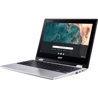 Acer Chromebook Spin 311 CP311-2H CP311-2H-C7V9 Chromebook 2 en 1 tactile 11,6" - HD - 1366 x 768 - Intel Celeron N4120 Quad-core (4 Core) 1,10 GHz - 4 Go de RAM - 32 Go de mémoire flash - Argent pur NX.HKKAA.009