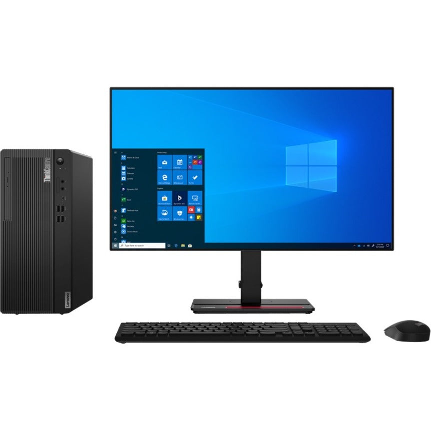 Ordinateur de bureau Lenovo ThinkCentre M80t 11CS000GCA - Intel Core i5 10e génération i5-10500 Hexa-core (6 cœurs) 3,10 GHz - 8 Go de RAM DDR4 SDRAM - 256 Go SSD - Tour - Noir corbeau 11CS000GCA
