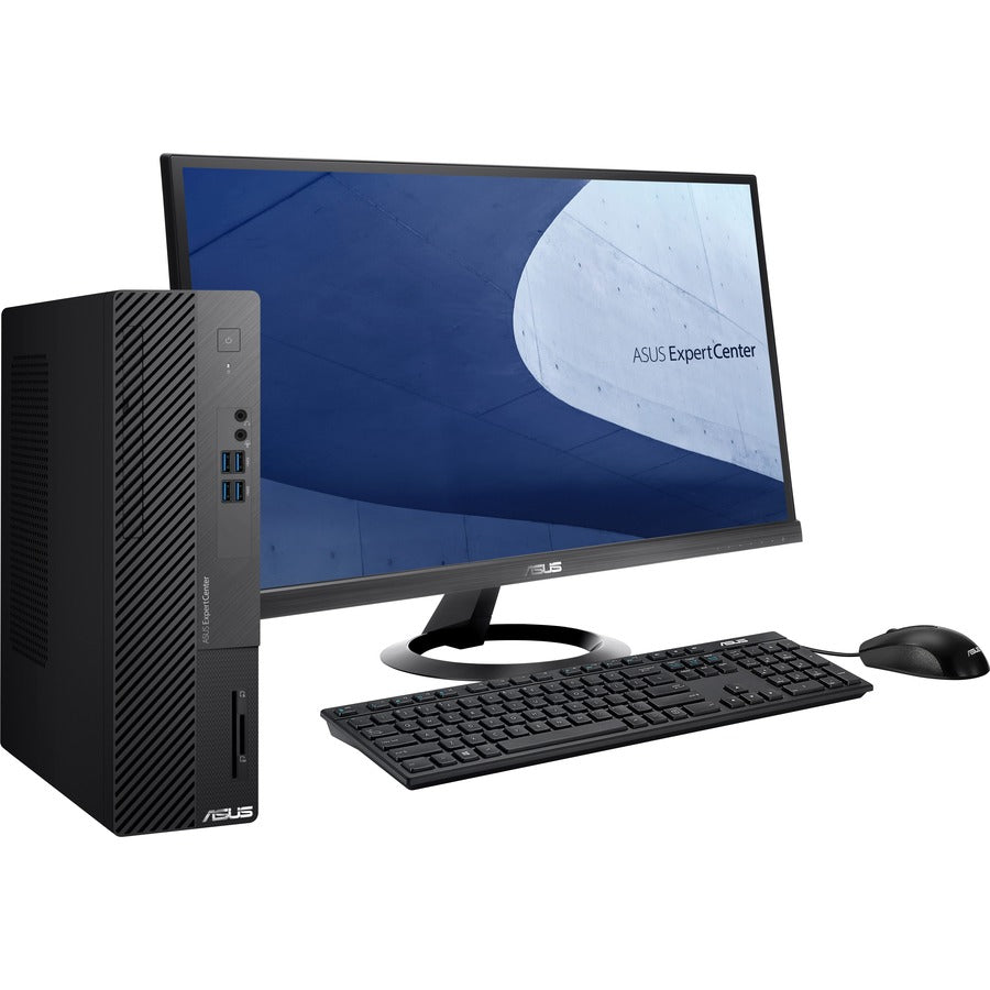 Asus ExpertCenter D7 D500SA-Q31SP Desktop Computer - Intel Core i3 10th Gen i3-10100 Quad-core (4 Core) 3.60 GHz - 8 GB RAM DDR4 SDRAM - 256 GB M.2 PCI Express NVMe SSD - Small Form Factor - Black D500SA-Q31SP