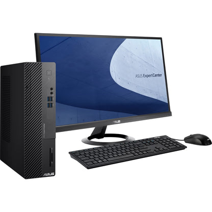 Asus ExpertCenter D7 D500SA-Q31SP Desktop Computer - Intel Core i3 10th Gen i3-10100 Quad-core (4 Core) 3.60 GHz - 8 GB RAM DDR4 SDRAM - 256 GB M.2 PCI Express NVMe SSD - Small Form Factor - Black D500SA-Q31SP