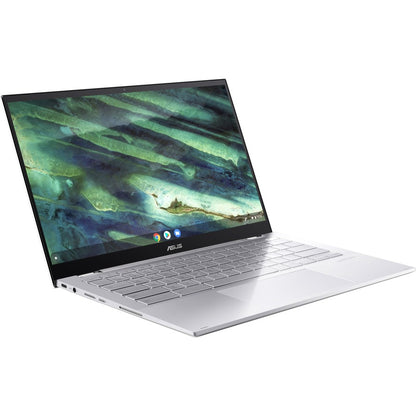 Asus Chromebook Flip C436 C436FA-DS599T-W Chromebook tactile 14" - Full HD - 1920 x 1080 - Intel Core i5 (10e génération) i5-10210U 1,60 GHz - 16 Go RAM - 512 Go SSD - Noir, Aerogel Blanc C436FA-DS599T-W