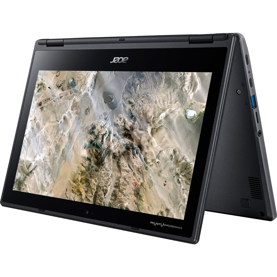 Acer R721T R721T-48A0 Chromebook 2 en 1 tactile 11,6" - HD - 1366 x 768 - AMD A-Series 7e génération A4-9120C Dual-core (2 cœurs) 1,60 GHz - 4 Go de RAM - 32 Go de mémoire flash - Noir schiste NX.HBRAA.002