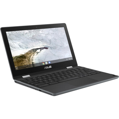 Asus Chromebook Flip C214 C214MA-YS02T-S Chromebook tactile 11,6" - 1366 x 768 - Intel Celeron N4000 Dual-core (2 Core) 1,10 GHz - 4 Go RAM - 32 Go Mémoire Flash - Gris foncé C214MA-YS02T-S