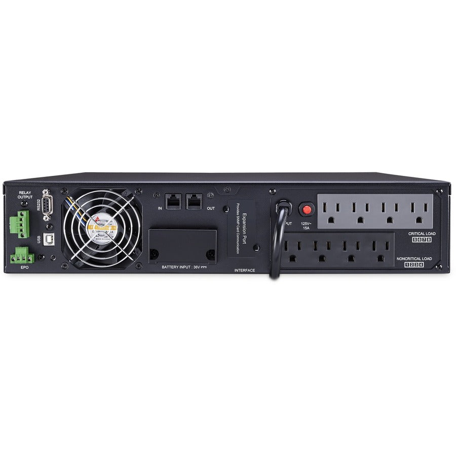 Systèmes d'onduleurs CyberPower OL1000RTXL2U Smart App Online - Capacité : 1 000 VA / 900 W OL1000RTXL2U