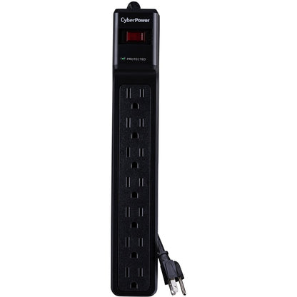Parasurtenseur CyberPower CSB706 Essential à 7 prises avec 1 500 joules et cordon de 6 pieds - Boîtes marron unies CSB706