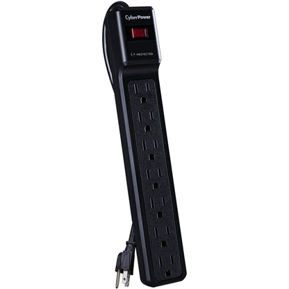 Parasurtenseur CyberPower CSB706 Essential à 7 prises avec 1 500 joules et cordon de 6 pieds - Boîtes marron unies CSB706