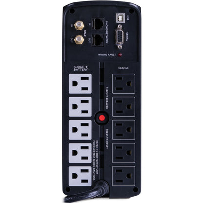 Systèmes d'onduleurs CyberPower BRG1000AVRLCD Écran LCD intelligent - Capacité : 1 000 VA / 600 W BRG1000AVRLCD