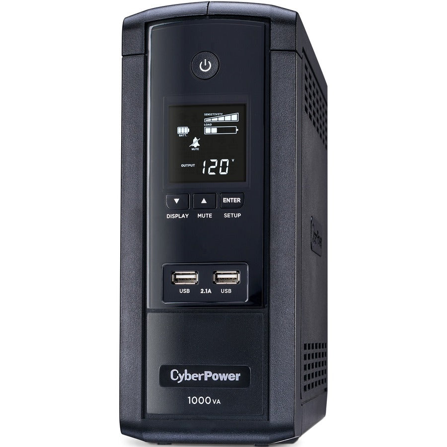 Systèmes d'onduleurs CyberPower BRG1000AVRLCD Écran LCD intelligent - Capacité : 1 000 VA / 600 W BRG1000AVRLCD