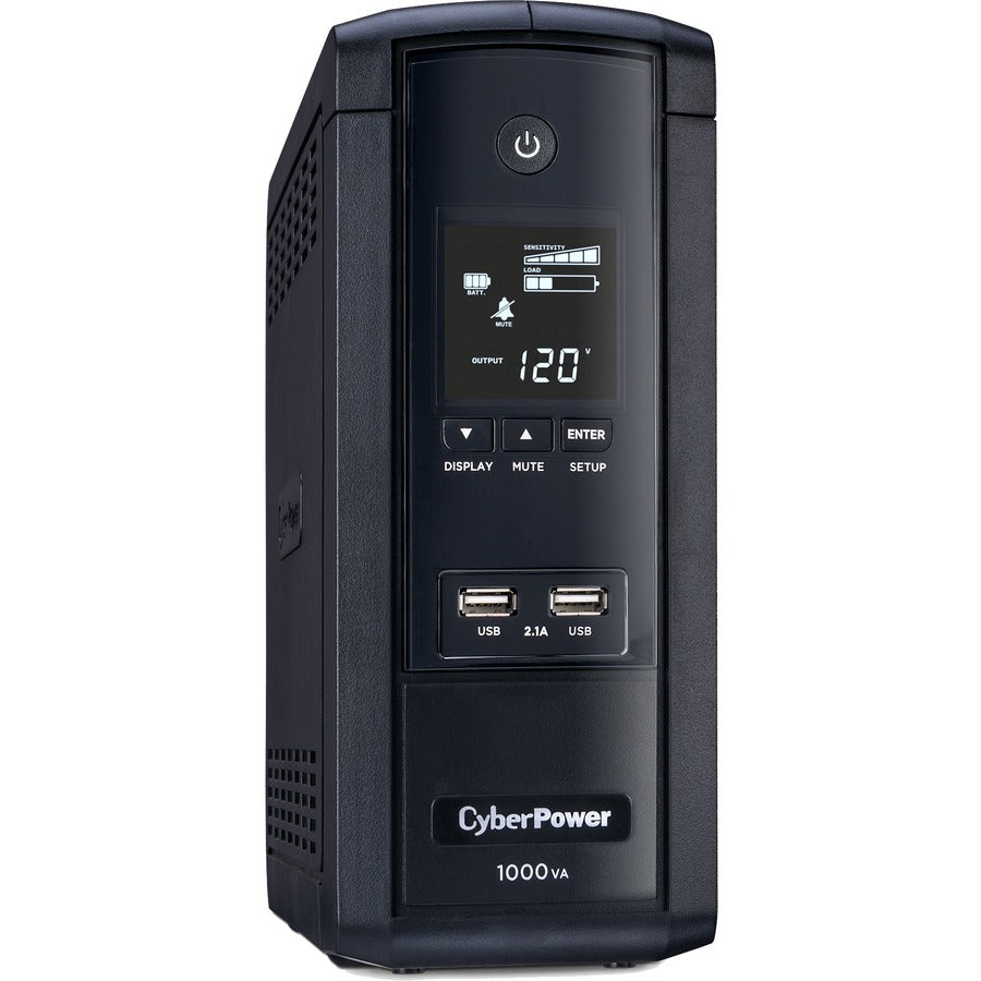 Systèmes d'onduleurs CyberPower BRG1000AVRLCD Écran LCD intelligent - Capacité : 1 000 VA / 600 W BRG1000AVRLCD