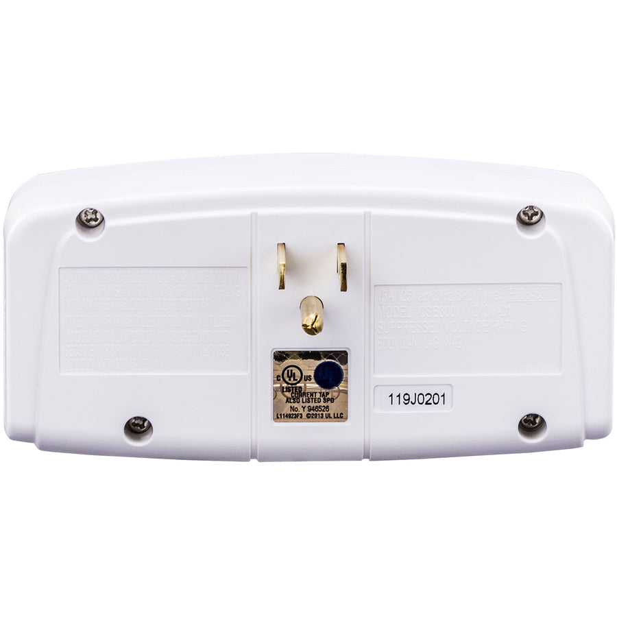 CyberPower CSB300W Essential 3-Outlets Surge Suppressor Wall Tap Plug - Plain Brown Boxes CSB300W