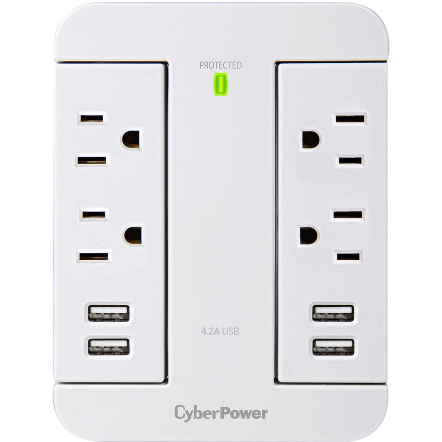 Parasurtenseur/protecteur de surtension CyberPower Home Office à 4 prises P4WSU