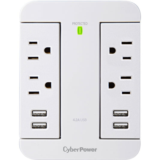 Parasurtenseur/protecteur de surtension CyberPower Home Office à 4 prises P4WSU