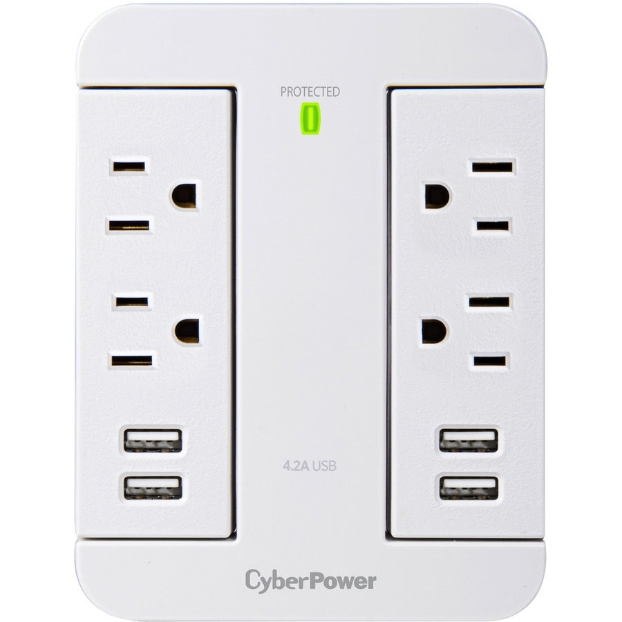Parasurtenseur/protecteur de surtension CyberPower Home Office à 4 prises P4WSU