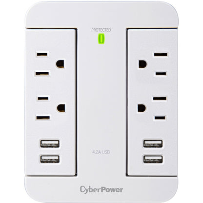 Parasurtenseur/protecteur de surtension CyberPower Home Office à 4 prises P4WSU