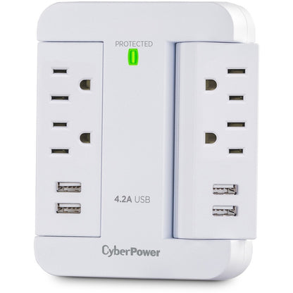 Parasurtenseur/protecteur de surtension CyberPower Home Office à 4 prises P4WSU