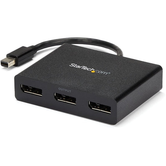 Adaptateur multi-écrans StarTech.com à 3 ports - Mini DisplayPort 1.2 vers DisplayPort MST Hub - Triple 1080p/Dual 4K - Windows Extended Desktop MSTMDP123DP
