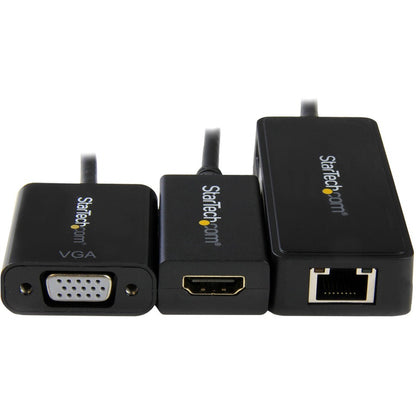 Kit adaptateur 3 en 1 pour Surface Pro de StarTech.com - Accessoires pour Surface Pro - Adaptateur Mini DisplayPort pour Surface Pro - Adaptateur Ethernet pour Surface MSTP3MDPUGBK