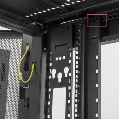 StarTech.com Armoire rack pour serveur 25U - 4 montants à profondeur réglable 7-35" Boîtier réseau/données/informatique à roulettes avec ventilation verrouillable et gestion des câbles RK2537BKM