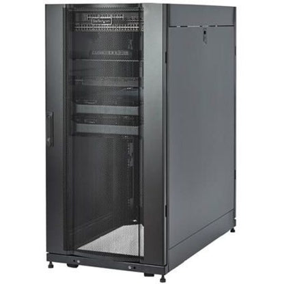 StarTech.com Armoire rack pour serveur 25U - 4 montants à profondeur réglable 7-35" Boîtier réseau/données/informatique à roulettes avec ventilation verrouillable et gestion des câbles RK2537BKM