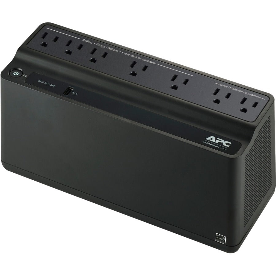 Onduleur Back-UPS APC by Schneider Electric 650 VA, 120 V, 1 port de chargement USB, Canada BVN650M1-CA