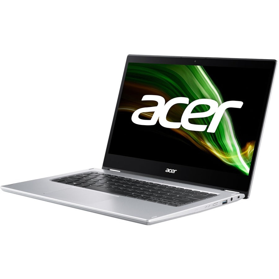 Acer Spin 1 SP114-31 SP114-31-C211 Ordinateur portable 2 en 1 à écran tactile 14" - HD - 1366 x 768 - Intel Celeron N4500 Dual-core (2 cœurs) 1,10 GHz - 4 Go de RAM - 128 Go de mémoire flash - Argent pur NX.ABWAA.004