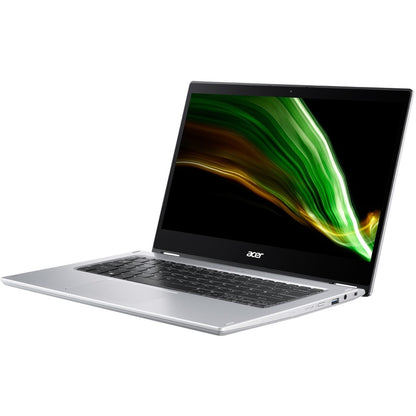 Acer Spin 1 SP114-31 SP114-31-C211 Ordinateur portable 2 en 1 à écran tactile 14" - HD - 1366 x 768 - Intel Celeron N4500 Dual-core (2 cœurs) 1,10 GHz - 4 Go de RAM - 128 Go de mémoire flash - Argent pur NX.ABWAA.004