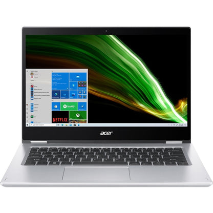 Acer Spin 1 SP114-31 SP114-31-C211 Ordinateur portable 2 en 1 à écran tactile 14" - HD - 1366 x 768 - Intel Celeron N4500 Dual-core (2 cœurs) 1,10 GHz - 4 Go de RAM - 128 Go de mémoire flash - Argent pur NX.ABWAA.004