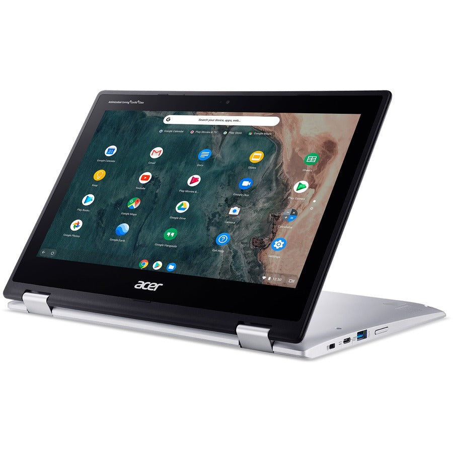 Acer Chromebook Spin 311 CP311-2H CP311-2H-C04Y Chromebook 2 en 1 tactile 11,6" - HD - 1366 x 768 - Intel Celeron N4100 Quad-core (4 Core) 1,10 GHz - 4 Go de RAM - 32 Go de mémoire flash - Argent pur NX.HKKAA.002