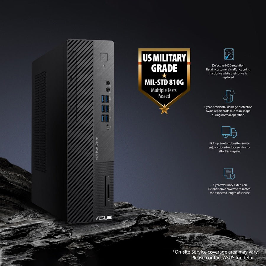 Asus ExpertCenter D700SA-Q53SP Desktop Computer - Intel Core i5 10th Gen i5-10400 2.90 GHz - 8 GB RAM DDR4 SDRAM - 512 GB M.2 PCI Express NVMe SSD - Small Form Factor - Black D700SA-Q53SP