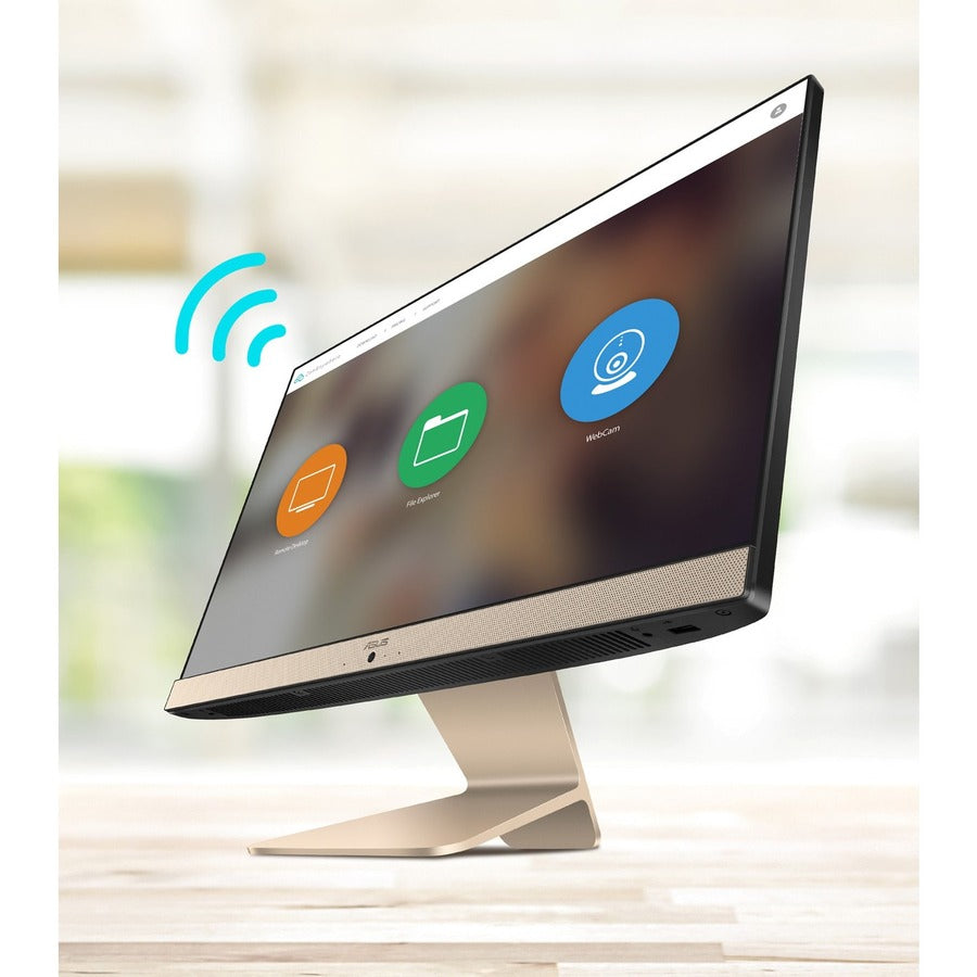 Ordinateur tout-en-un Asus Vivo AiO V222FAK-CP1P-CA - Intel Pentium Gold 6405U Dual-core (2 cœurs) 2,40 GHz - 8 Go RAM DDR4 SDRAM - 256 Go SSD M.2 PCI Express NVMe - 21,5" Full HD 1920 x 1080 - Bureau - Noir V222FAK-CP1P-CA