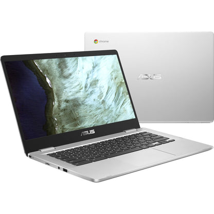Asus Chromebook C423 C423NA-RH91T-CB Chromebook tactile 14" - HD - 1366 x 768 - Intel Pentium N4200 Quad-core (4 Core) 1,10 GHz - 4 Go RAM - 32 Go Mémoire Flash - Argent C423NA-RH91T-CB