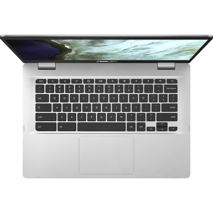 Asus Chromebook C423 C423NA-RH91T-CB Chromebook tactile 14" - HD - 1366 x 768 - Intel Pentium N4200 Quad-core (4 Core) 1,10 GHz - 4 Go RAM - 32 Go Mémoire Flash - Argent C423NA-RH91T-CB