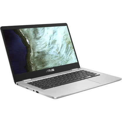Asus Chromebook C423 C423NA-RH91T-CB Chromebook tactile 14" - HD - 1366 x 768 - Intel Pentium N4200 Quad-core (4 Core) 1,10 GHz - 4 Go RAM - 32 Go Mémoire Flash - Argent C423NA-RH91T-CB