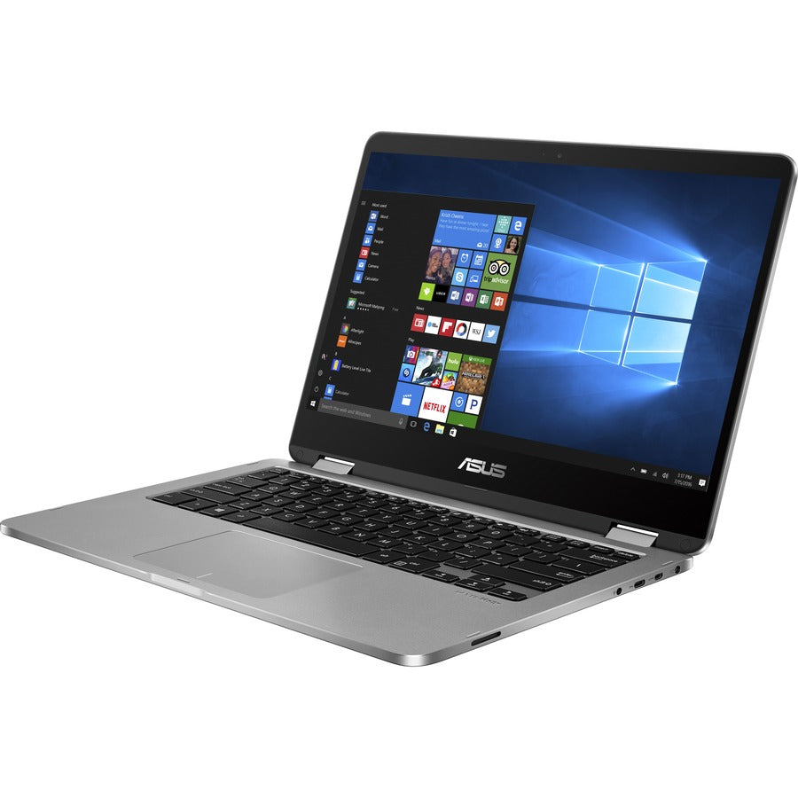Asus VivoBook Flip 14 J401MA J401MA-SS01-CB Ordinateur portable 14" à écran tactile - HD - 1366 x 768 - Intel Celeron N4000 Dual-core (2 cœurs) 1,10 GHz - 4 Go de RAM - 64 Go de mémoire flash J401MA-SS01-CB